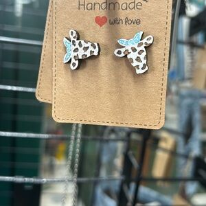 Cow earrings